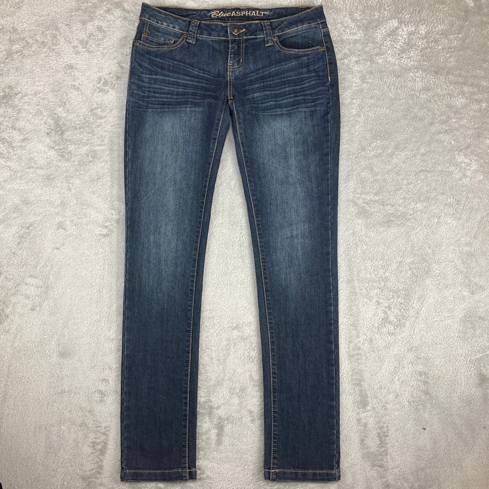 Blue Asphalt Jeans Womens Size 9 Dark Wash Denim Regular Style WS-46